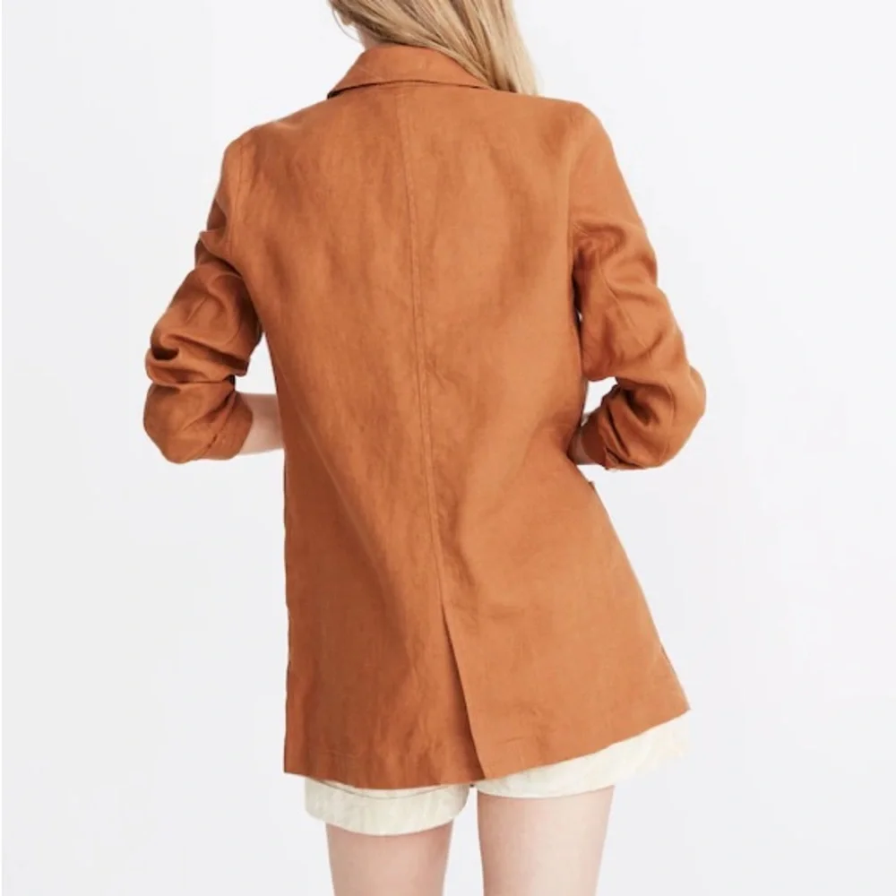 Madewell Linen Dorset Tan Blazer - Picture 3 of 14